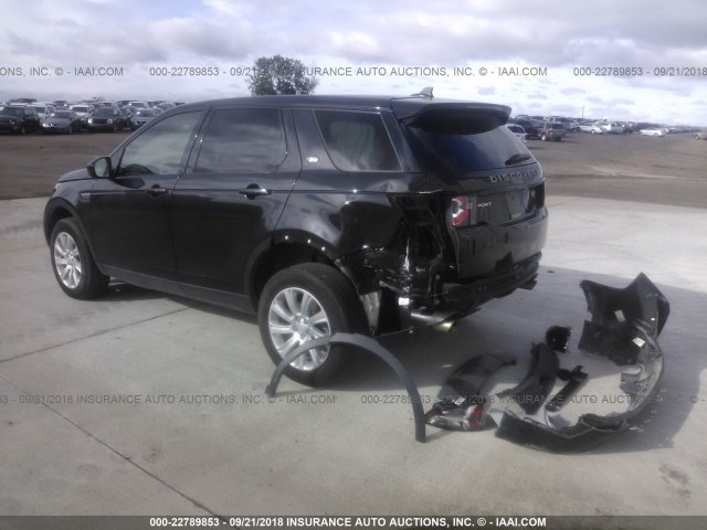 SALCP2BG0GH574617 - 2016 LAND ROVER DISCOVERY SPORT SE BLACK photo 3