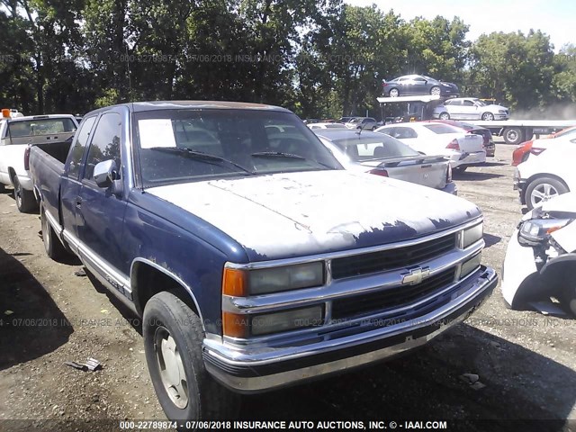 1GCEK19K1RE213873 - 1994 CHEVROLET GMT-400 K1500 BLUE photo 1