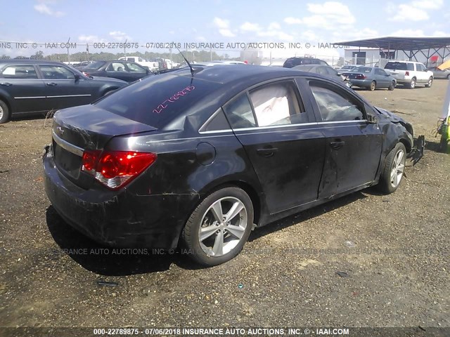 1G1PE5SB9D7136404 - 2013 CHEVROLET CRUZE LT BLACK photo 4