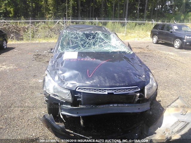 1G1PE5SB9D7136404 - 2013 CHEVROLET CRUZE LT BLACK photo 6