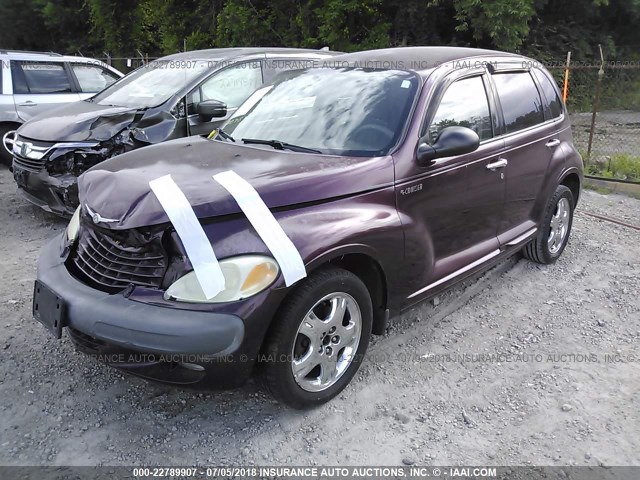 3C4FY58B22T270911 - 2002 CHRYSLER PT CRUISER TOURING PURPLE photo 2