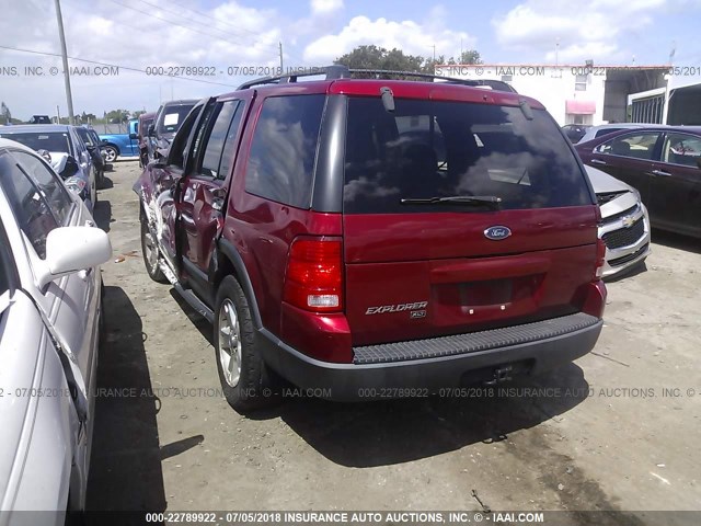 1FMZU63K63UA02761 - 2003 FORD EXPLORER XLT/XLT SPORT/NBX 红色 照片 3