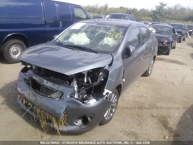 ML32F3FJ6JHF00441 - 2018 MITSUBISHI MIRAGE G4 ES Серебристый фото 2