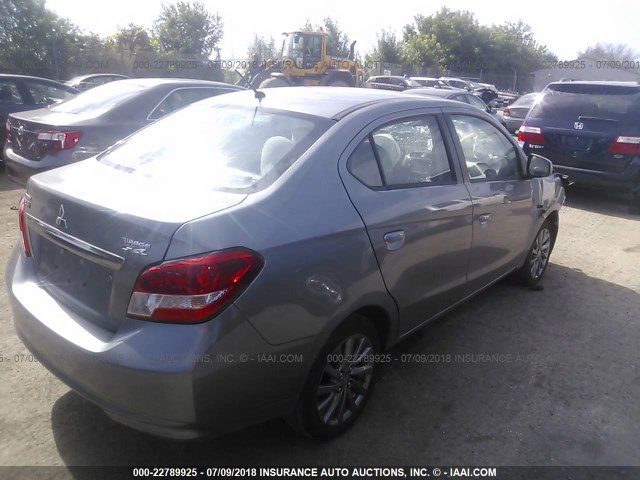 ML32F3FJ6JHF00441 - 2018 MITSUBISHI MIRAGE G4 ES Серебристый фото 4