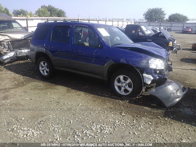 4F2CZ96165KM05234 - 2005 MAZDA TRIBUTE S BLUE photo 1