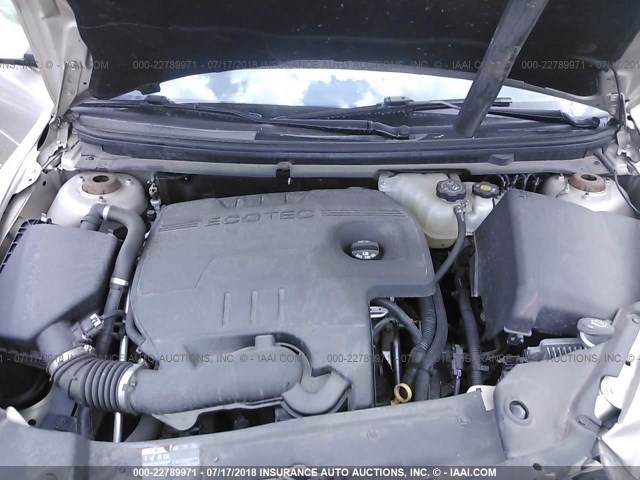 1G1ZC5E13BF154692 - 2011 CHEVROLET MALIBU 1LT 金色 照片 10