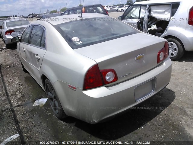 1G1ZC5E13BF154692 - 2011 CHEVROLET MALIBU 1LT 金色 照片 3