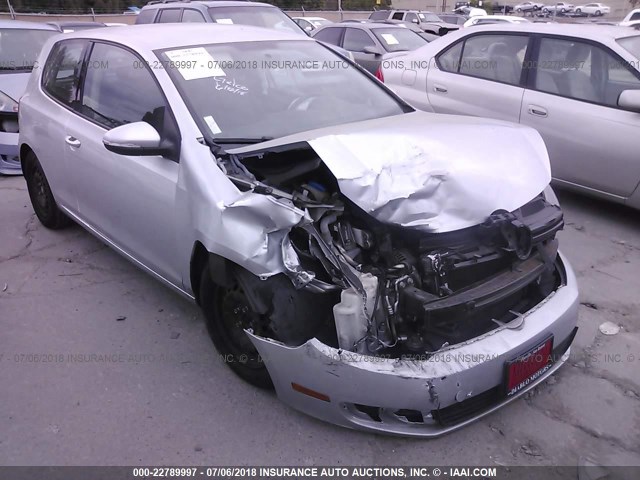 WVWAA7AJXBW249715 - 2011 VOLKSWAGEN GOLF SILVER photo 1