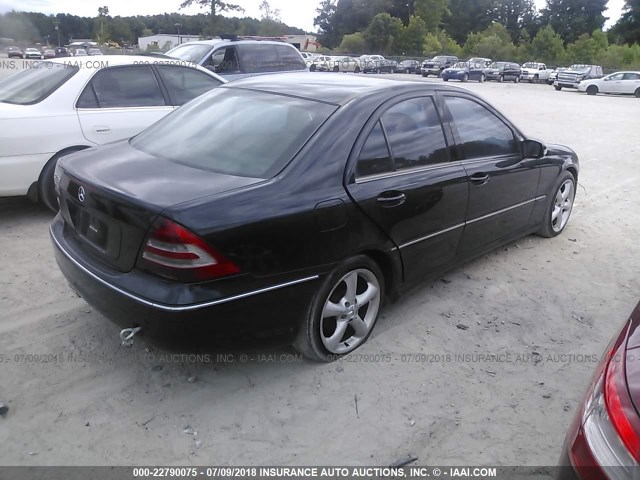 WDBRF52H56A839696 - 2006 MERCEDES-BENZ C GENERATION 2006 230 BLACK photo 4