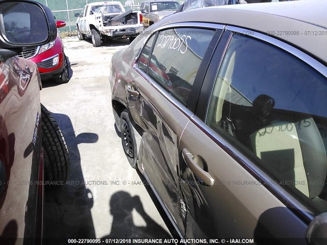 1G1ZH57B78F279243 - 2008 CHEVROLET MALIBU 1LT 金色 照片 6