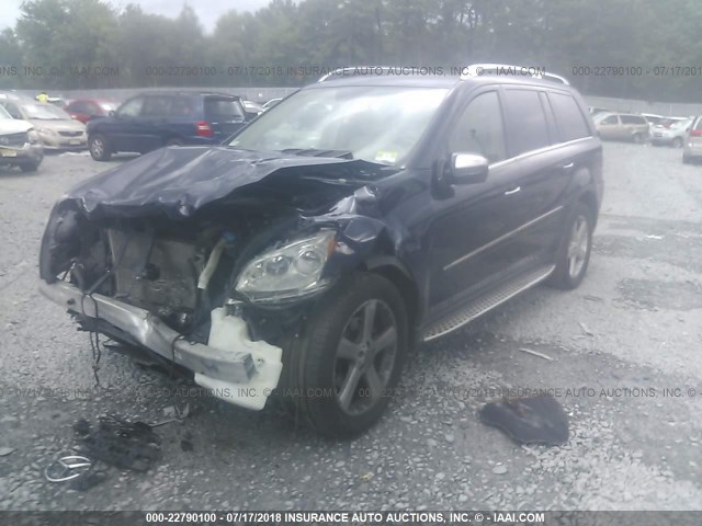 4JGBF71E59A446321 - 2009 MERCEDES-BENZ GL 450 4MATIC BLUE photo 2