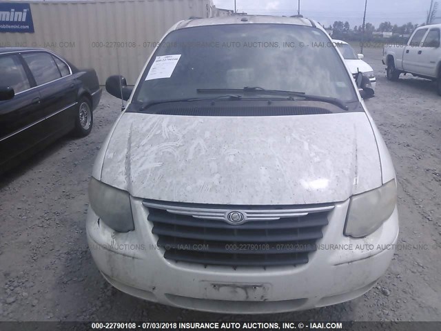 1A4GP44R66B613385 - 2006 CHRYSLER TOWN & COUNTRY LX WHITE photo 6