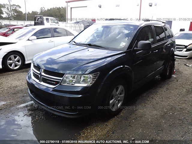 3C4PDCAB5DT505061 - 2013 DODGE JOURNEY BLUE photo 2