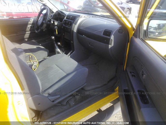 1N6ED29Y44C472427 - 2004 NISSAN FRONTIER CREW CAB XE V6 YELLOW photo 5