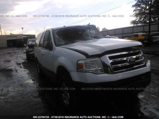 1FMJU1F57BEF31327 - 2011 FORD EXPEDITION XL WHITE photo 1
