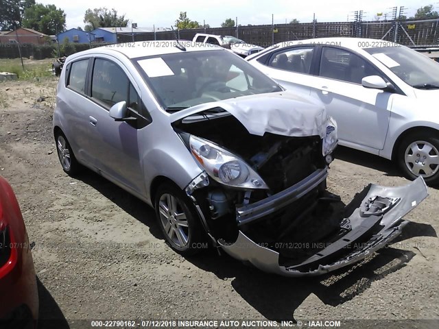 KL8CD6S98DC509122 - 2013 CHEVROLET SPARK 1LT SILVER photo 1