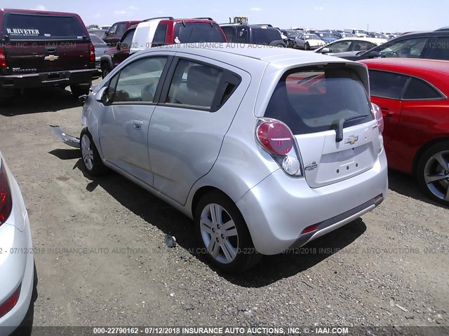 KL8CD6S98DC509122 - 2013 CHEVROLET SPARK 1LT SILVER photo 3