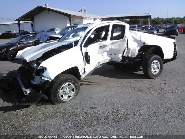 5TFRX5GN7HX074889 - 2017 TOYOTA TACOMA ACCESS CAB/SR/SR5 WHITE photo 2