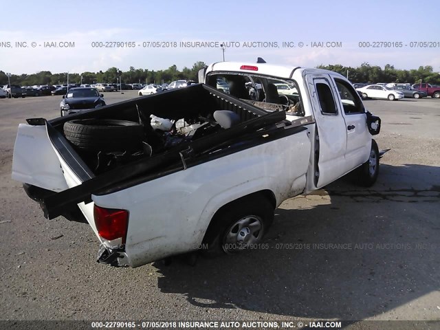 5TFRX5GN7HX074889 - 2017 TOYOTA TACOMA ACCESS CAB/SR/SR5 თეთრი ფოტო 4