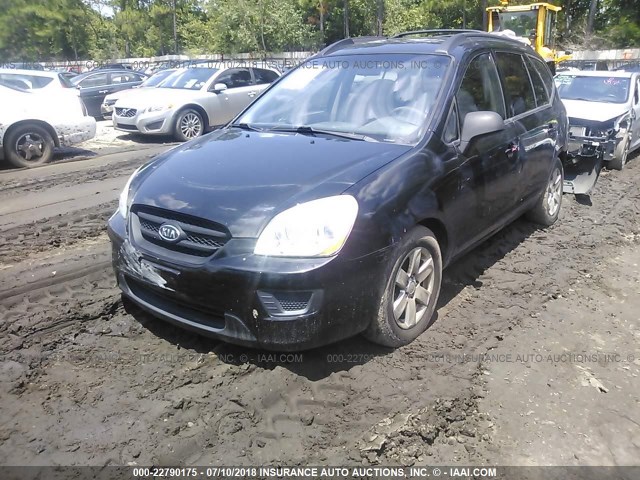 KNAFG525087163498 - 2008 KIA RONDO LX/EX BLACK photo 2