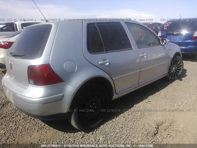 9BWFK61J434035075 - 2003 VOLKSWAGEN GOLF GL SILVER photo 4