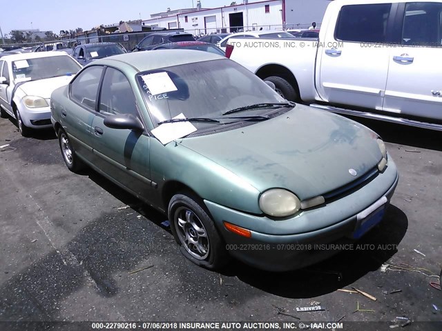1P3ES47C3WD569448 - 1998 PLYMOUTH NEON HIGHLINE GREEN photo 1
