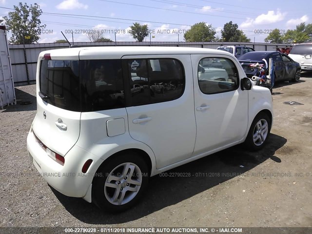 JN8AZ28R19T123847 - 2009 NISSAN CUBE S/SL WHITE photo 4