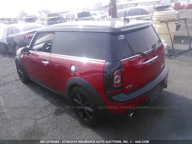 WMWZG3C5XET800920 - 2014 MINI COOPER S CLUBMAN RED photo 3