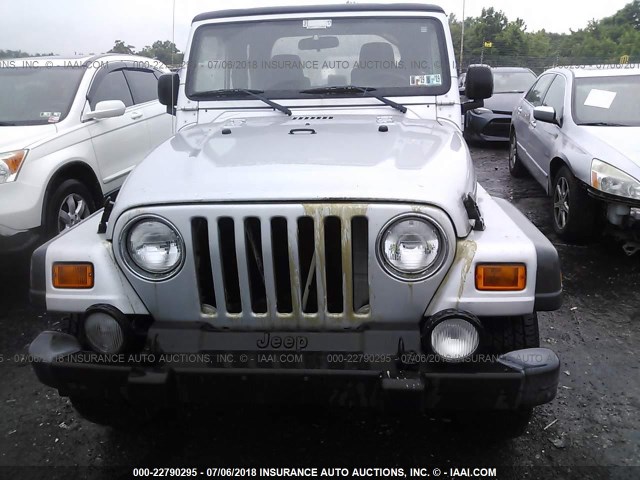 1J4FA49S53P304837 - 2003 JEEP WRANGLER / TJ SPORT SILVER photo 6