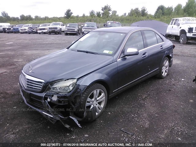 WDDGF54X28F084449 - 2008 MERCEDES-BENZ C 300 GRAY photo 2