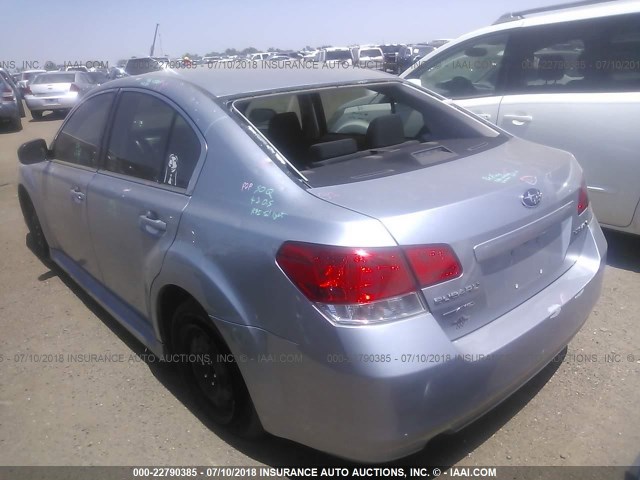 4S3BMAA63E1010822 - 2014 SUBARU LEGACY 2.5I SILVER photo 3