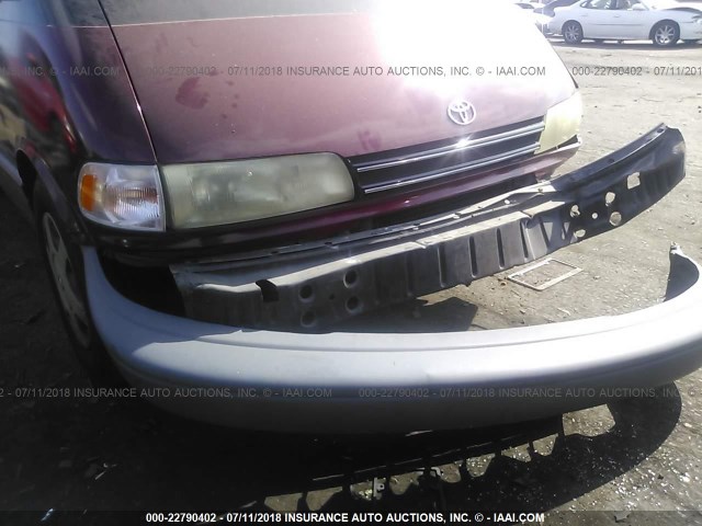 JT3AC12R6N1030784 - 1992 TOYOTA PREVIA LE RED photo 6