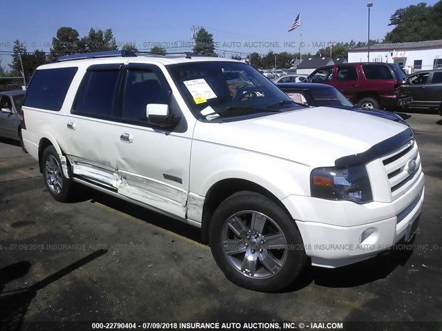 1FMFK20548LA82249 - 2008 FORD EXPEDITION EL LIMITED WHITE photo 1