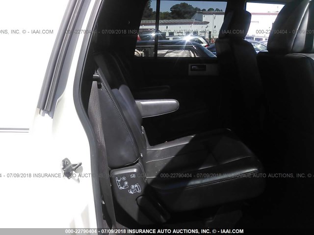 1FMFK20548LA82249 - 2008 FORD EXPEDITION EL LIMITED WHITE photo 8