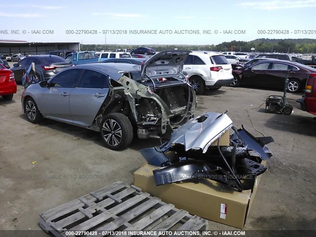 19XFC1F7XHE006581 - 2017 HONDA CIVIC EXL 银色 照片 3