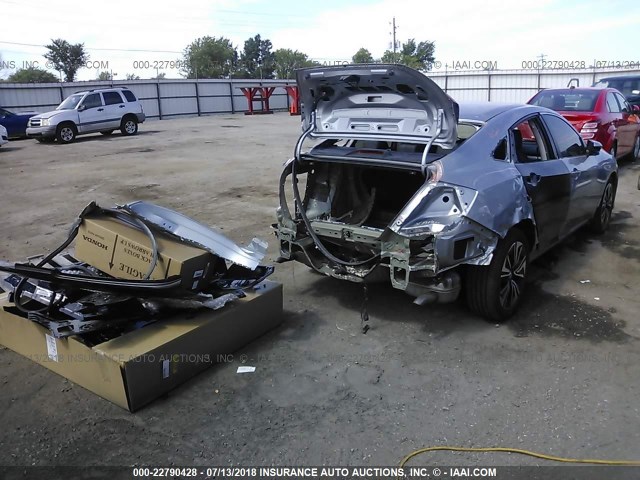 19XFC1F7XHE006581 - 2017 HONDA CIVIC EXL 银色 照片 4