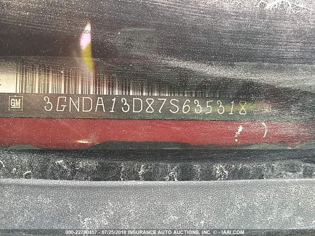 3GNDA13D87S635318 - 2007 CHEVROLET HHR LS წითელი ფოტო 9