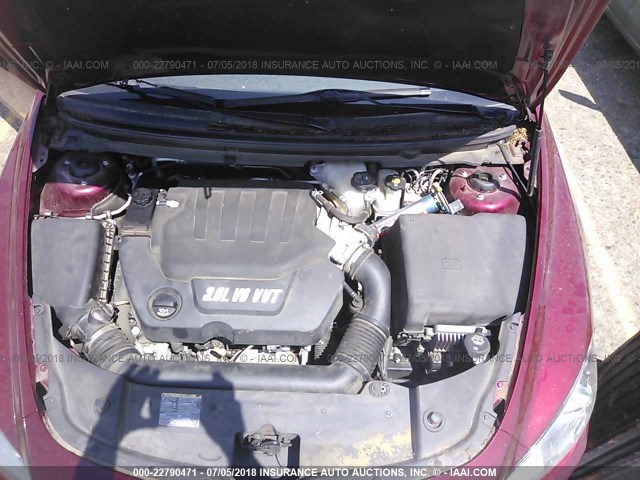 1G1ZK57789F226033 - 2009 CHEVROLET MALIBU LTZ წითელი ფოტო 10