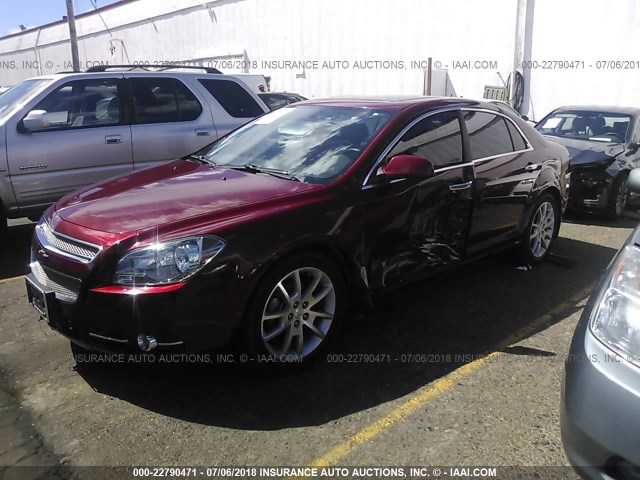 1G1ZK57789F226033 - 2009 CHEVROLET MALIBU LTZ წითელი ფოტო 2