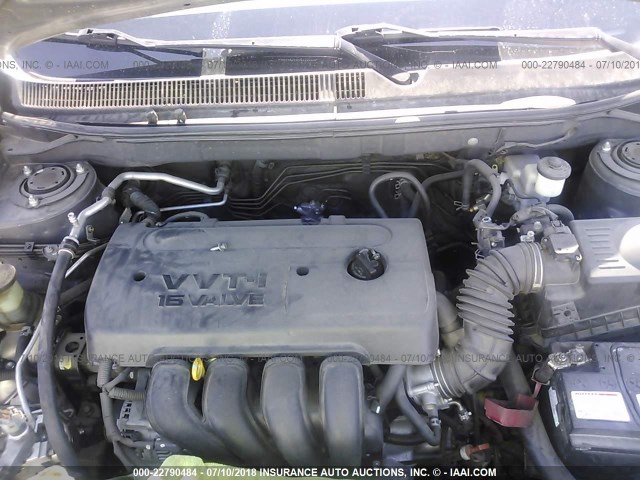 2T1KR30E16C615666 - 2006 TOYOTA COROLLA MATRIX XR GRAY photo 10