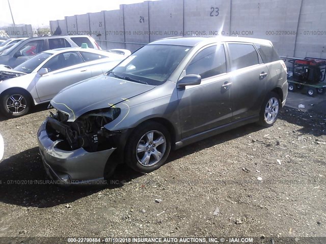 2T1KR30E16C615666 - 2006 TOYOTA COROLLA MATRIX XR GRAY photo 2
