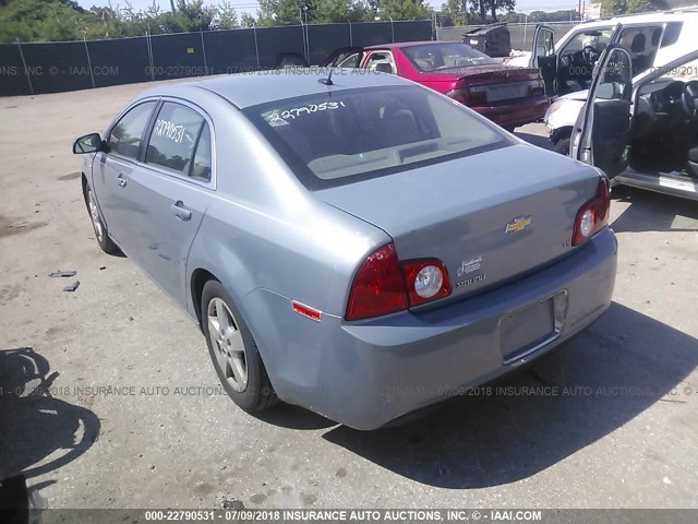 1G1ZG57BX84198610 - 2008 CHEVROLET MALIBU LS Light Blue photo 3