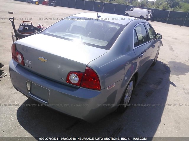 1G1ZG57BX84198610 - 2008 CHEVROLET MALIBU LS Light Blue photo 4