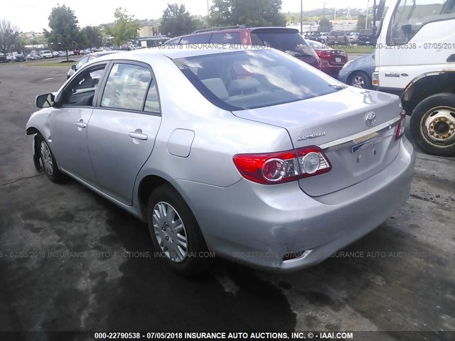 2T1BU4EE5BC634664 - 2011 TOYOTA COROLLA S/LE SILVER photo 3