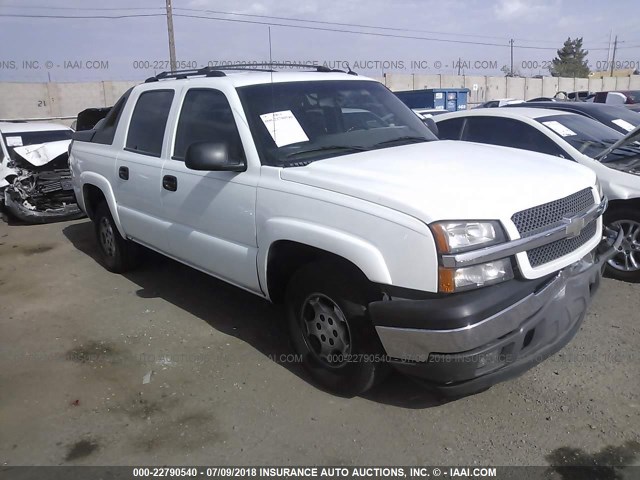 3GNEC12Z05G239881 - 2005 CHEVROLET AVALANCHE C1500 WHITE photo 1