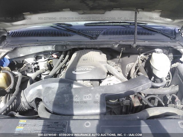 3GNEC12Z05G239881 - 2005 CHEVROLET AVALANCHE C1500 WHITE photo 10