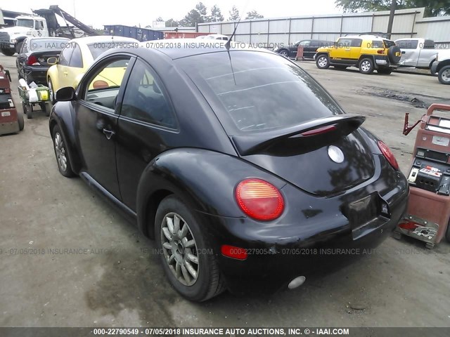 3VWCK21C44M400753 - 2004 VOLKSWAGEN NEW BEETLE GLS 黑色 照片 3