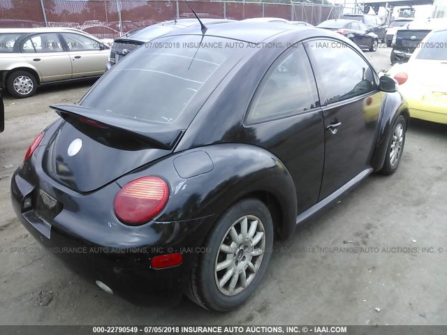 3VWCK21C44M400753 - 2004 VOLKSWAGEN NEW BEETLE GLS 黑色 照片 4