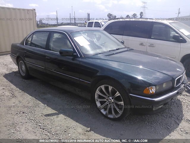 WBAGJ8322WDM12958 - 1998 BMW 740 IL GREEN photo 1