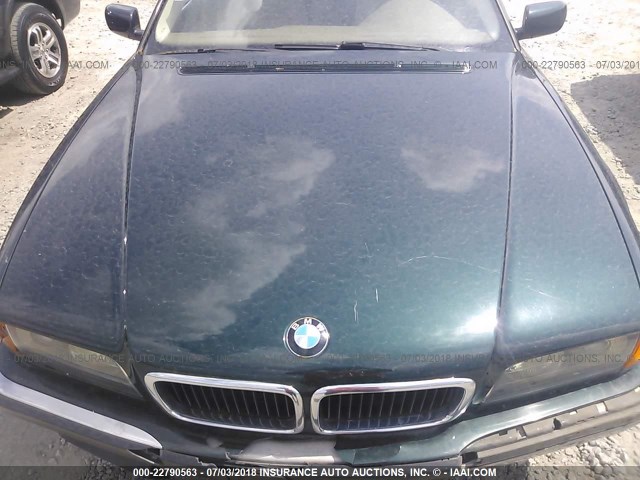 WBAGJ8322WDM12958 - 1998 BMW 740 IL GREEN photo 10